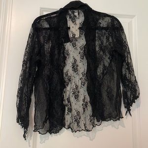 NWT Jes Irie Wear black lace top